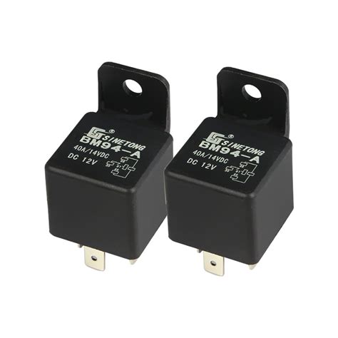 Sinetong Bm94 Electric Relays 40 Amp Spst Co 12v 24vdc 4 Pin Auto Relay 12v For Motor Vehicles