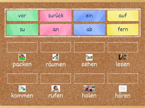 Verben Zu Lektion Deutschmobil Match Up