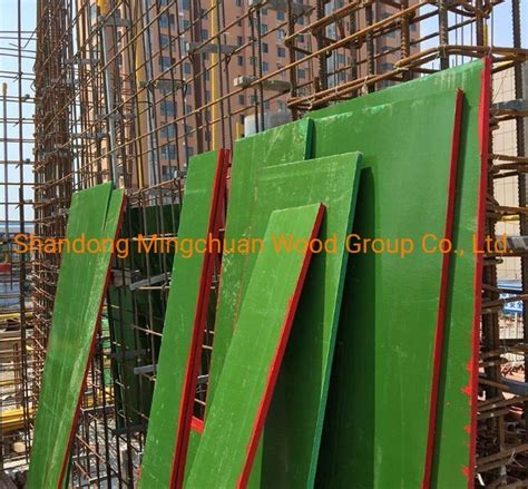 Green PP Plywood Plastic Faced Plywood Film Faced Plywood Marine