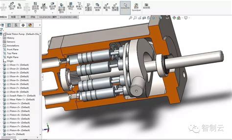 【气液压泵】轴向柱塞泵三维图纸 Solidworks2016设计 附step格式solidworks 仿真秀干货文章