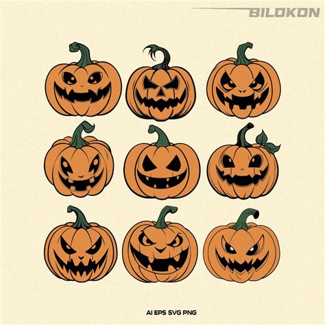 Funny Halloween Pumpkin SVG, Halloween Pumpkin Design - MasterBundles