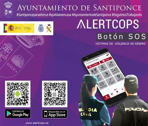 Interior activa un botón del pánico en la app AlertCops para mujeres