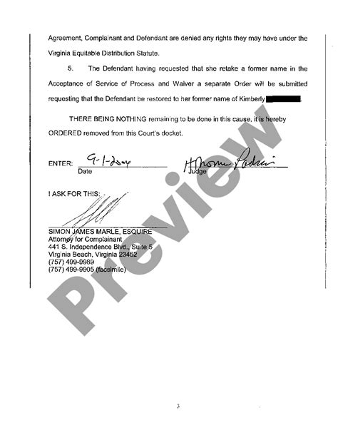 Virginia Final Decree In Divorce Final Decree Of Divorce Form Virginia Us Legal Forms