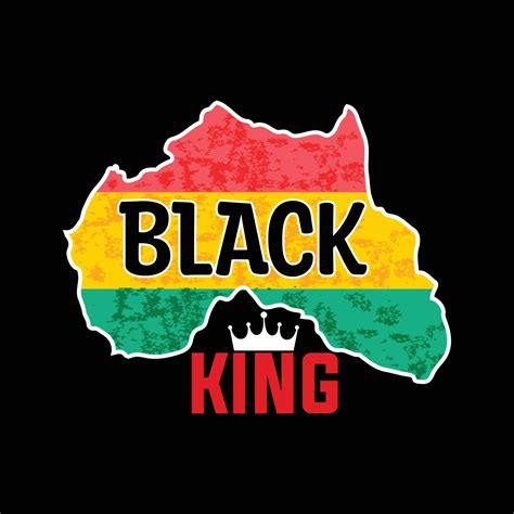 Black King Vector T Shirt Design Black History Month T Shirt Design