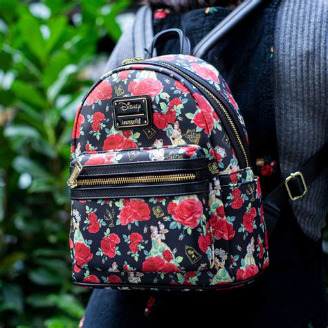 Loungefly X Disney Beauty And The Beast Belle Roses Mini Backpack