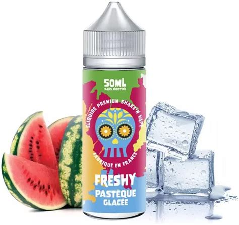 E LIQUIDE 50ML SAVEUR PASTEQUE GLACÉE FRESHY E CIGARETTE SANS