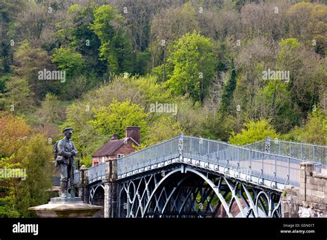 The War Memorial And Abraham Darby S Historic 1779 Bridge Over The