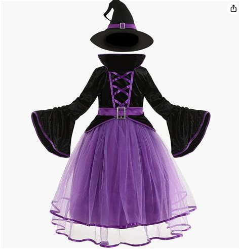 Lmyove Girls Purple Witch Costume Helloween Cosplay Dress Outfit Ebay