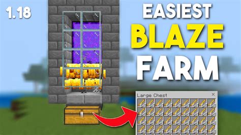 MINECRAFT BEDROCK BLAZE FARM TUTORIAL Easy Efficient No Redstone