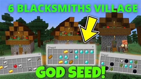 💥 Seed New Best Seed For Minecraft 118 Bedrock Edition 6 Blacksmiths