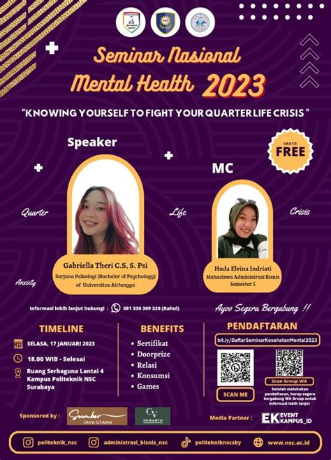 SEMINAR MENTAL HEALTH KNOWING YOURSELF TO FIGHT YOUR QUARTER LIFE