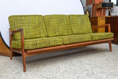 Mid Century Modern Danish Teak Three Seat Sofa S Denmark At Stdibs