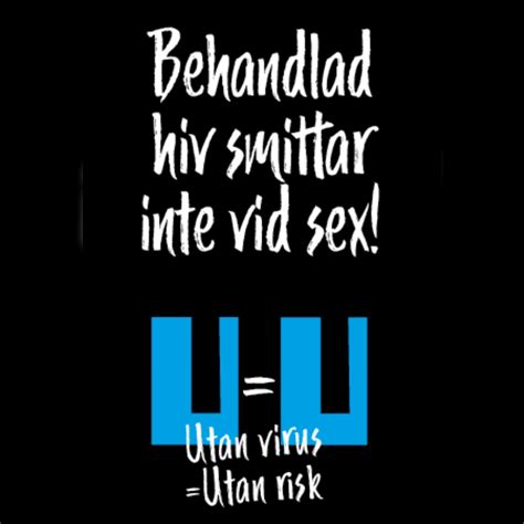 Behandlad hiv överförs inte vid sex Noaks Ark