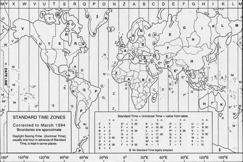 10 United States Time Zone Worksheet