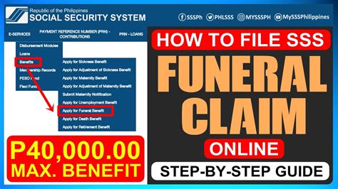 How To File Funeral Claim In Sss Online Printable Online