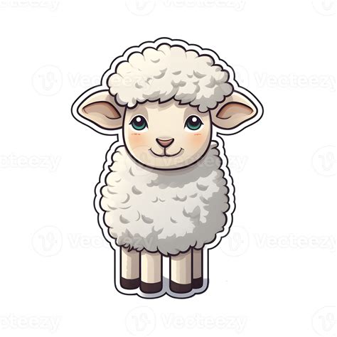 Cute Sheep Sticker Png