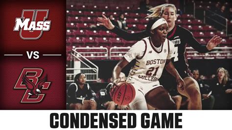 UMass Vs Boston College Condensed Game 2023 24 ACC Women S