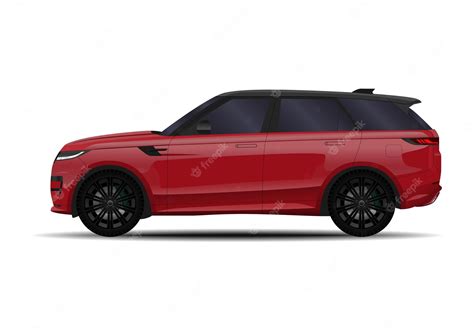 Premium Vector | Realistic SUV car side view