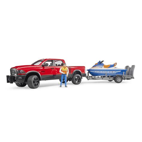 Bruder Ram 2500 Power Wagon Trailer Water Craft And Driver Jadrem Toys