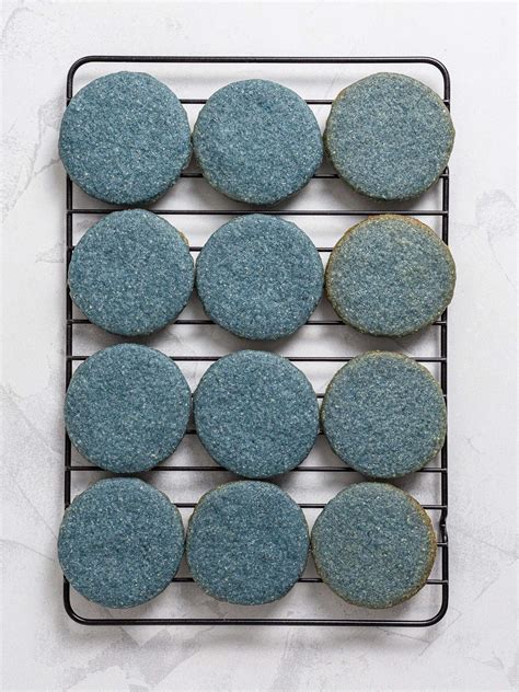 Butterfly Pea Cookies Vegan Foodaciously