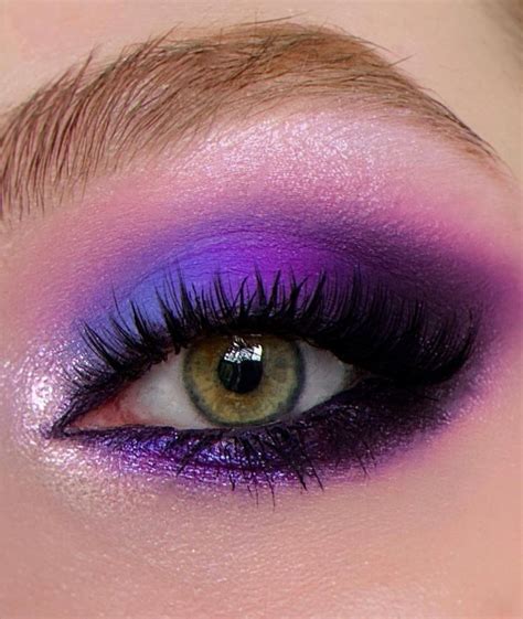 Gorgeous And Classic Purple Glitter Smokey Eye Makeup Tutorial Perfect