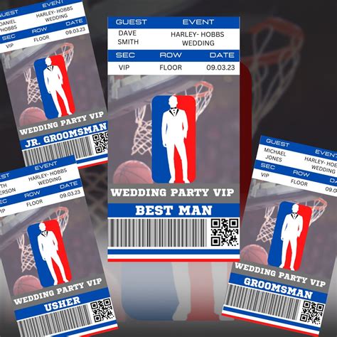 Groomsmen Basketball Ticket Proposal Groomsmen Proposal Idea