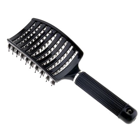 Boar Bristle Hair Brush Set Curved And Vented Detangling For Women Long T 4894669000176 Ebay