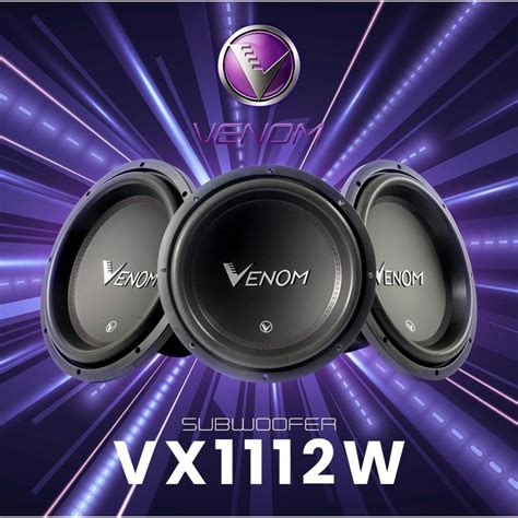 Jual BARU Subwoofer Pasif Audio Mobil Venom VX 1112 W 12 Inch Double