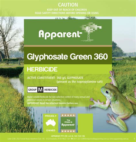 Glyphosate 360 Herbicide 1l Green Equivalent Roundup 360 Biactive 1 Litre