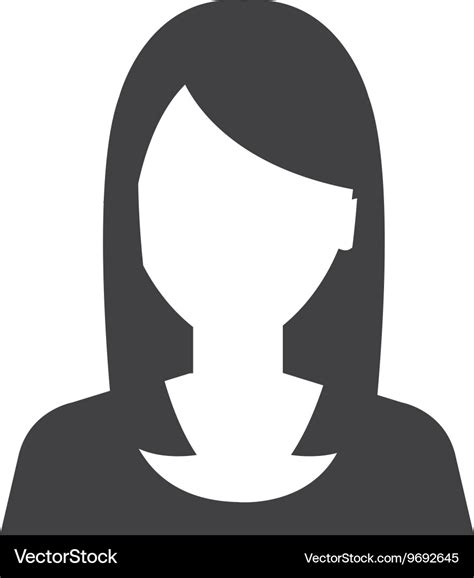 Young executive woman profile icon Royalty Free Vector Image