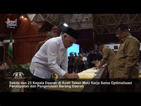 Sekda Teken MoU Kerja Sama Optimalisasi Pendapatan Dan Pengelolaan