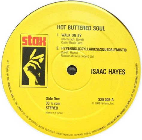 Isaac Hayes Hot Buttered Soul Stax Sxe Le Discopathe Disquaire Bar Montpellier
