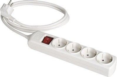 BASE MULTIPLE 4 TOMAS CON INTERRUPTOR CON CABLE 3X1 5MM2 1 5 METROS