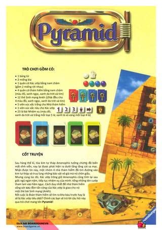 BoardgameVN Luật chơi Pyramid PDF