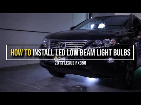 How To Replace Low Beam Headlight Bulbs On A 2007 2015 Lexus RX350