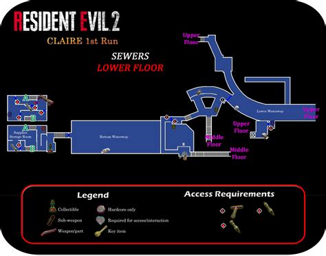 Resident Evil 2 Remake RPD Map