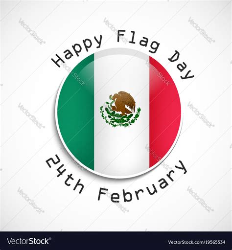 Mexico flag day background Royalty Free Vector Image