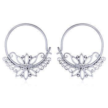 A Beautiful Twist On The Hoop Earring These Stirling Silver Hoops