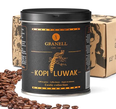 Caf S Granell Wild Kopi Luwak Coffee Whole Beans Grams India Ubuy