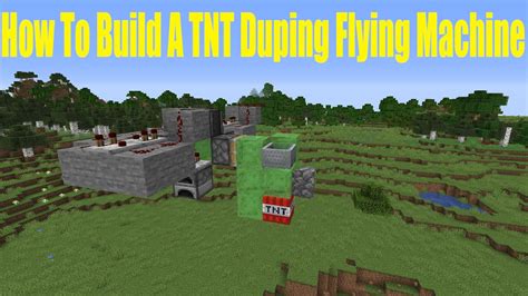 How To Build A TNT Duping Flying Machine Minecraft Tutorial YouTube