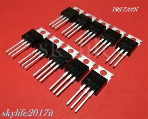 10 Pz Mosfet IRFZ44N N Channel 55V 49A 10 Pezzi IRFZ 44 N EBay