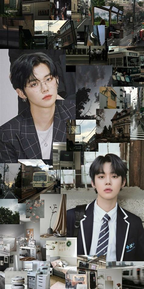 Dark Collage Wallpaper Phone Wallpaper Yeonjun Txt Tomorrow By