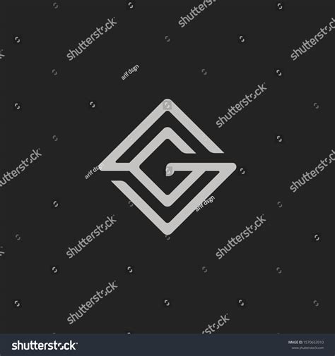 Monogram Initial Letter Sg Gs Logo Stock Vector Royalty Free