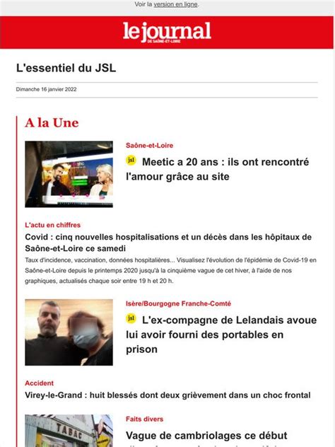 Lejsl L Essentiel Du JSL Dimanche Noir En Sane Et Loire Un