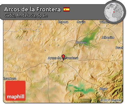 Free Satellite Map of Arcos De La Frontera