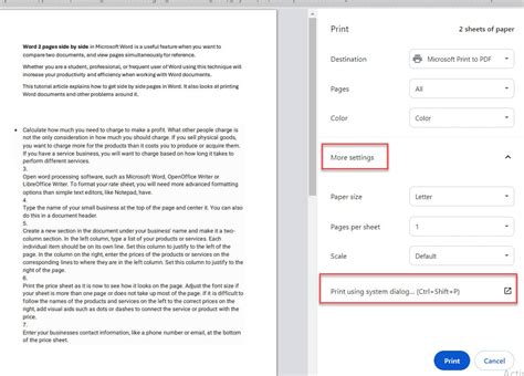 Word Two Pages Side By Side How To Print WordOnlineTips