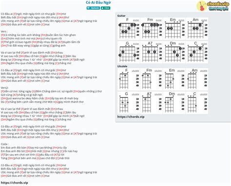 Chord C Ai U Ng Tab Song Lyric Sheet Guitar Ukulele Chords Vip