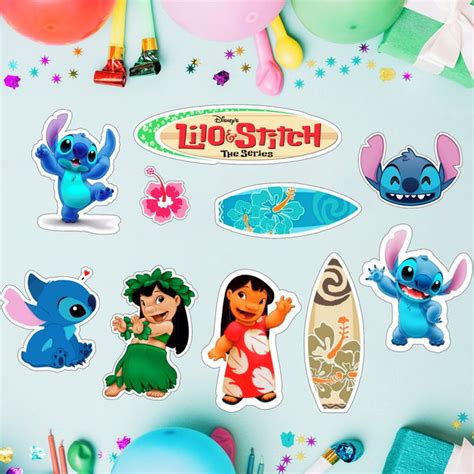 Topo De Bolo Festa Tema Lilo E Stitch E Baby Shower Topper