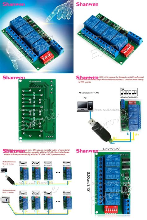 Visit To Buy V Rs Relay Ch Modbus Rtu Pc Uart Board For Plc