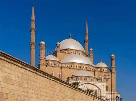 Alabaster Mosque Or Citadel Of Cairo In Egypt Stock Image Image Of